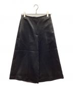 theoryセオリー）の古着「Bonded Satin Wide Leg Culotte Eb」｜ブラック