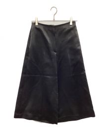 theory（セオリー）の古着「Bonded Satin Wide Leg Culotte Eb」｜ブラック