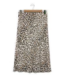 theory（セオリー）の古着「Classic Leopard Slip Skirt KL」｜アイボリー