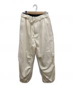 MAISON SPECIALメゾンスペシャル）の古着「Cotton Belted Snow Wide Pants」｜アイボリー