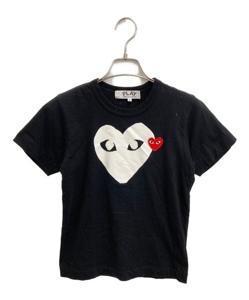 PLAY COMME des GARCONS（プレイ コムデギャルソン）PLAY COMME des GARCONS (プレイ コムデギャルソン) ハートワッペンTシャツ ブラック サイズ:Sの古着・服飾アイテム