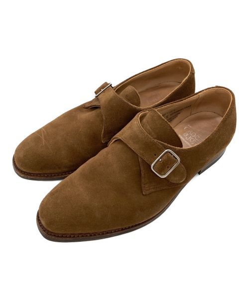 Crockett & Jones（クロケット＆ジョーンズ）Crockett & Jones (クロケット＆ジョーンズ) COMPTON SUEDE/モンクストラップ シューズ ブラウン サイズ:SIZE６1/2の古着・服飾アイテム