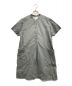 MHL（エムエイチエル）の古着「YARN DYE COTTON LINEN WORK SHIRT ONE-PIECE/ヤーンダイ コットンリネン ワークシャツ ワンピース」｜グレー