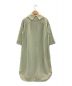 MARGARET HOWELL (マーガレットハウエル) WIDE STRIPE LINEN DRESS グリーン サイズ:1：17800円