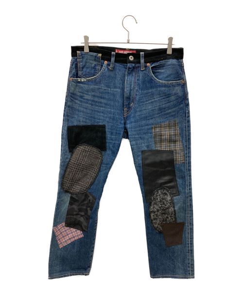 JUNYA WATANABE MAN（ジュンヤワタナベマン）JUNYA WATANABE MAN LEVI'S eYe COMME des GARCONS JUNYAWATANABE MAN 505/パッチワークデニムパンツ インディゴ サイズ:W31 L31の古着・服飾アイテム