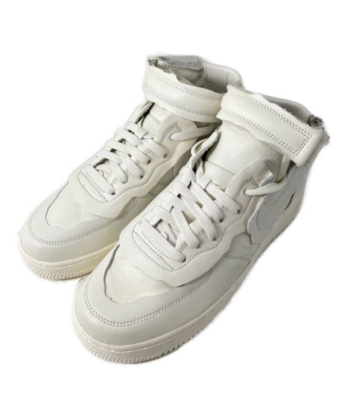 NIKE（ナイキ）NIKE COMME des GARCONS HOMME PLUS COMME des GARCONS  20AW × NIKE Air Force1 Mid ナイキ エアフォースワン ミッド アイボリー サイズ:26.5 未使用品の古着・服飾アイテム