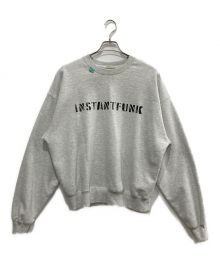 InstantFunk（インスタントファンク）の古着「Standard logo sweatshirt/スタンダードロゴスウェット」｜グレー