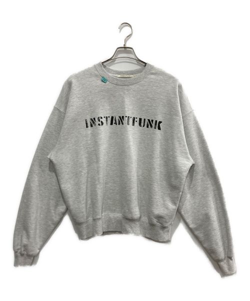 InstantFunk（インスタントファンク）InstantFunk (インスタントファンク) Standard logo sweatshirt/スタンダードロゴスウェット グレー サイズ:3の古着・服飾アイテム