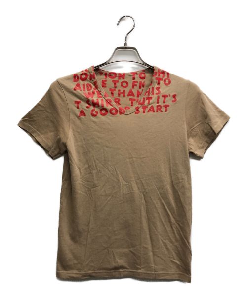 MARTIN MARGIELA（マルタン・マルジェラ）MARTIN MARGIELA (マルタン・マルジェラ) AIDS TEE ベージュ サイズ:Sの古着・服飾アイテム