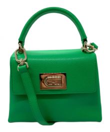 FURLA（フルラ）の古着「MINI TOP HANDLE/WB00109」｜グリーン