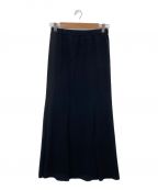 LEINWANDEラインヴァンド）の古着「Twisted Slit Skirt」｜ブラック