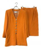 Yves Saint Laurentイヴサンローラン）の古着「セットアップスーツ」｜オレンジ