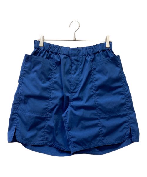 uru tokyo（ウル トーキョー）uru tokyo (ウル トーキョー) TASLAN NYLON / EASY SHORT PANTS ブルー サイズ:2の古着・服飾アイテム