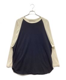 BLURHMS（ブラームス）の古着「SILK COTTON BASEBALL TEE」｜ブラック