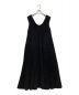 ATON（エイトン）の古着「SUVIN PILE JERSEY FLARE DRESS」｜ブラック