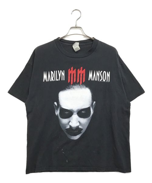 バンドTシャツ（バンドTシャツ）バンドTシャツ (バンドTシャツ) MARILYN MANSON バンドTシャツ ブラック サイズ:XLの古着・服飾アイテム