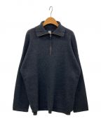 GOOD GRIEF!グッドグリーフ）の古着「Knit Zipped Pullover」｜ダークグレー