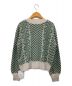 Ameri VINTAGE (アメリヴィンテージ) UND HERRINGBONE JACQUARD KNIT CARDIGAN グリーン サイズ:F：9800円