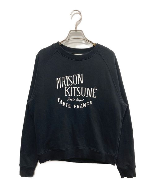 maison kitsune（メゾンキツネ）maison kitsune (メゾンキツネ) PALAIS ROIYAL VINTAGE SWEATSHIRT ブラック サイズ:Mの古着・服飾アイテム