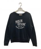 maison kitsuneメゾンキツネ）の古着「PALAIS ROIYAL VINTAGE SWEATSHIRT」｜ブラック