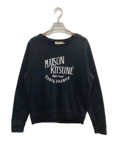 maison kitsune（メゾンキツネ）maison kitsune (メゾンキツネ) PALAIS ROIYAL VINTAGE SWEATSHIRT ブラック サイズ:Mの古着・服飾アイテム