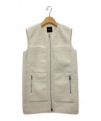 theoryセオリー）の古着「DAWSON FAUX ZIP UP VEST F」｜アイボリー