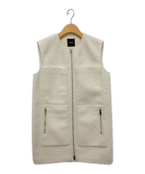 theory（セオリー）theory (セオリー) DAWSON FAUX ZIP UP VEST F アイボリー サイズ:Sの古着・服飾アイテム