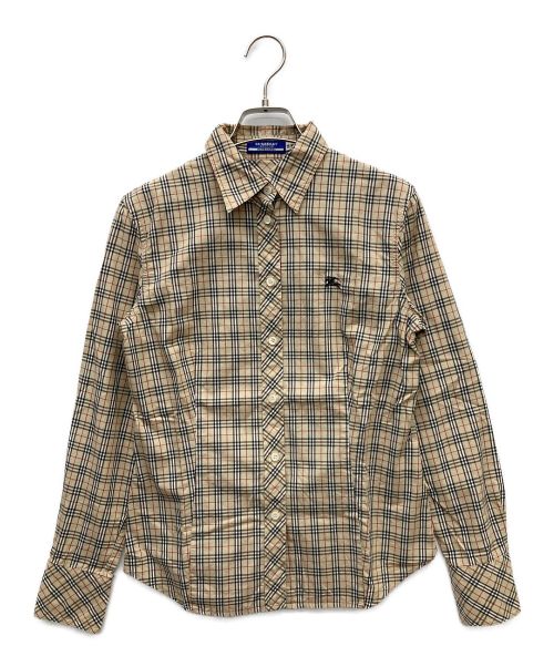 BURBERRY BLUE LABEL（バーバリーブルーレーベル）BURBERRY BLUE LABEL (バーバリーブルーレーベル) ノヴァチェックシャツ ベージュ サイズ:38の古着・服飾アイテム