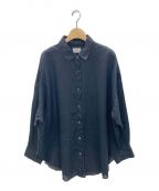 Lisiereリジェール）の古着「RAMIE SHIRT」｜ネイビー