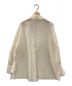 Uhr (ウーア) high neck sheer blouse　長袖ブラウス ベージュ サイズ:F 未使用品：11000円