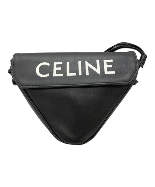 CELINE（セリーヌ）CELINE (セリーヌ) トライアングルバッグ ブラックの古着・服飾アイテム