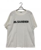 JIL SANDERジルサンダー）の古着「ロゴプリントカットオフTシャツ」｜ホワイト