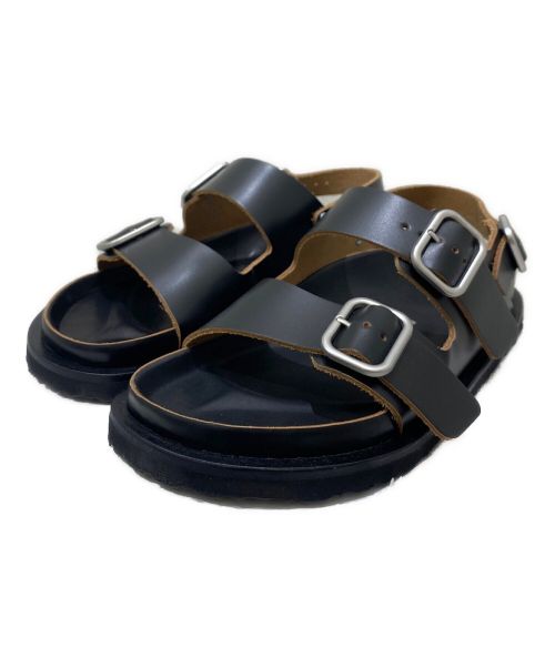 BIRKENSTOCK（ビルケンシュトック）BIRKENSTOCK (ビルケンシュトック) JIL SANDER (ジルサンダー) MILANOサンダル ブラック サイズ:38の古着・服飾アイテム