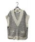 THREE DOTS（スリードッツ）の古着「Color tweedy sweater loose vest」｜アイボリー