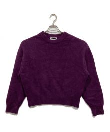 H BEAUTY&YOUTH（エイチ ビューティー&ユース）の古着「HAMILTON WOOL MIX CREW NECK KINIT」｜パープル