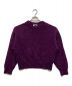 H BEAUTY&YOUTH（エイチ ビューティー&ユース）の古着「HAMILTON WOOL MIX CREW NECK KINIT」｜パープル