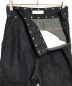 中古・古着 TOGA PULLA (トーガ プルラ) STUDS HIGH WAISTED DENIM PANTS インディゴ サイズ:38：5000円