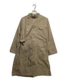 Engineered Garments（エンジニアド ガーメンツ）の古着「MG Coat-Nyco Mini Tattersall」｜ベージュ