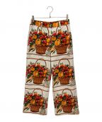 TORY BURCHトリーバーチ）の古着「pritend canvas pant プリンテッド キャンバス オアンツ」｜ホワイト