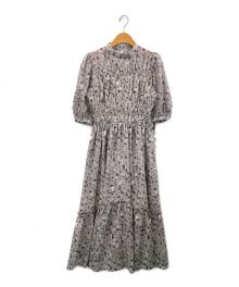 HER LIP TO（ハーリップトゥ）の古着「Autumn Floral Tiered Long Dress」｜グレー