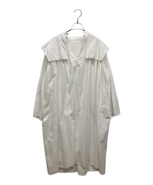 SEEALL（シーオール）SEEALL (シーオール) GATHER SMOCK DRESS ホワイト サイズ:38の古着・服飾アイテム
