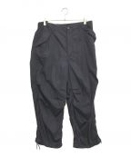 Graphpaperグラフペーパー）の古着「Garment Dyed Poplin Militaly Pants」｜ネイビー