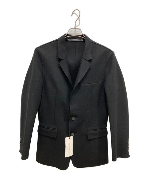 KRIS VAN ASSCHE（クリス ヴァン アッシュ）KRIS VAN ASSCHE (クリス ヴァン アッシュ) RAW EDGE 2 BUTTON JACKET ブラック サイズ:44(S)の古着・服飾アイテム