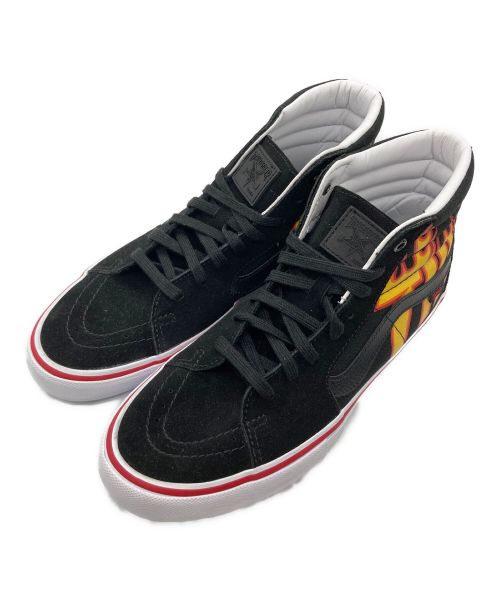 VANS（バンズ）VANS (バンズ) THRASHER (スラッシャー) SK8-HI PRO/ハイカットスニーカー/ファイヤパターン/721454 ブラック サイズ:28の古着・服飾アイテム