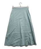 theoryセオリー）の古着「ECO CRUNCH WASH/FULL MIDI SKIRT/エコ クランチウォッシュ/フル スカート」｜ライトブルー