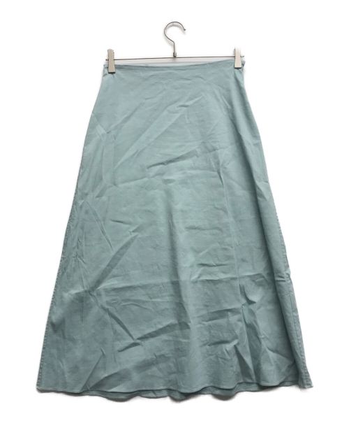 theory（セオリー）theory (セオリー) ECO CRUNCH WASH/FULL MIDI SKIRT/エコ クランチウォッシュ/フル スカート ライトブルーの古着・服飾アイテム