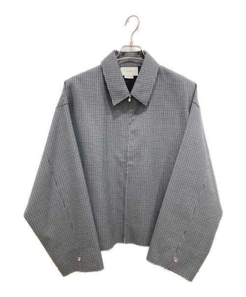 YOKE（ヨーク）YOKE (ヨーク) FIVE COLORS PLAID WOOL CUT-OFF DRIZZLER JACKET グレー サイズ:Sの古着・服飾アイテム