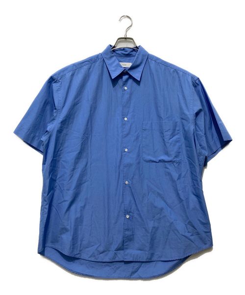 Graphpaper（グラフペーパー）Graphpaper (グラフペーパー) BROAD OVERSIZED S/S REGULAR COLLAR SHIRT ブルー サイズ:フリーサイズの古着・服飾アイテム