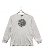 PLEASURES×Joy Divisionプレジャーズ×ジョイディビジョン）の古着「CONTROL EMBROIDERED L/S T-SHIRTS」｜ホワイト