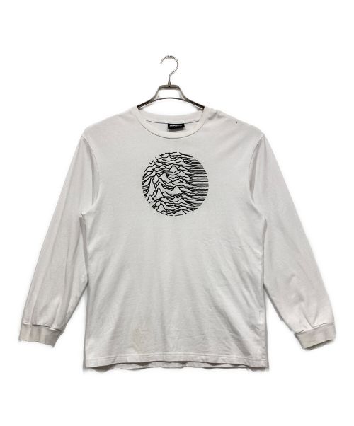 PLEASURES（プレジャーズ）PLEASURES (プレジャーズ) Joy Division (ジョイディビジョン) CONTROL EMBROIDERED L/S T-SHIRTS ホワイト サイズ:SIZE Mの古着・服飾アイテム